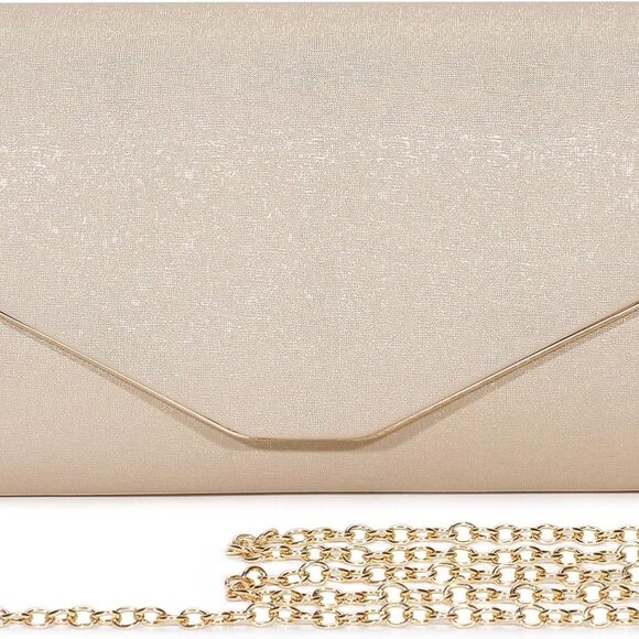 Ladies Evening Clutch Bag Envelope Handbag Prom Bridal Wedding Party Purse - Picture 1 of 9